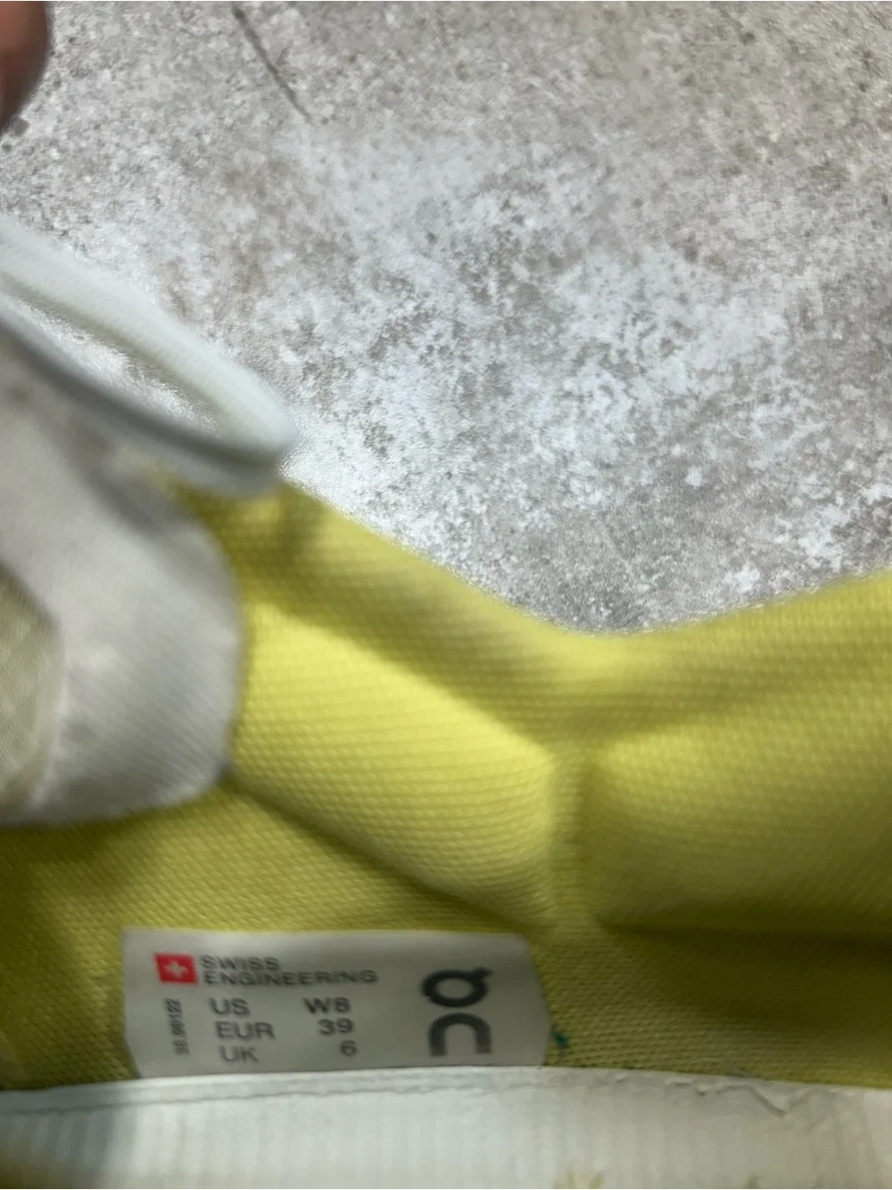 On Running Running Cloudnova Womens Size  8 Running Shoes - White & Lemon